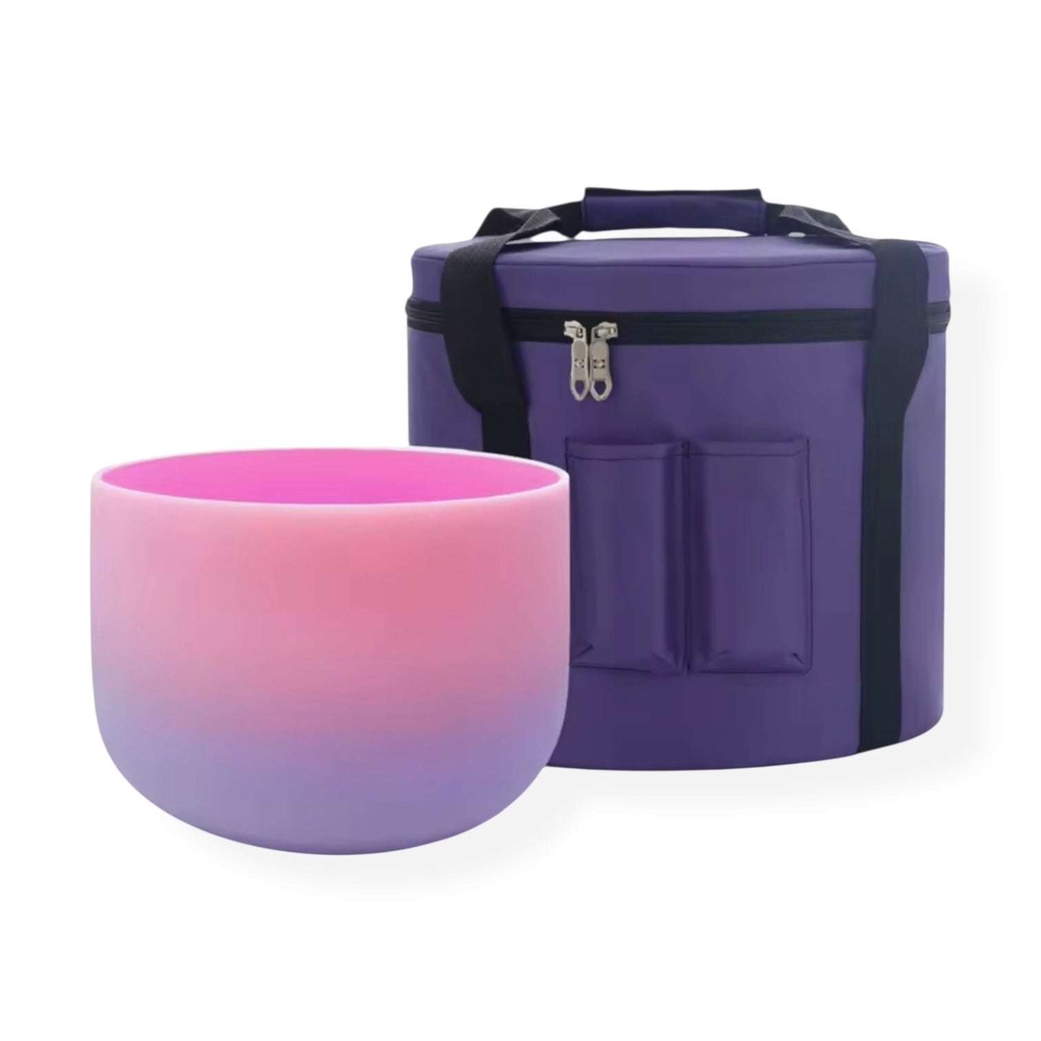 Purple & Rose 7” Crystal Singing Bowl